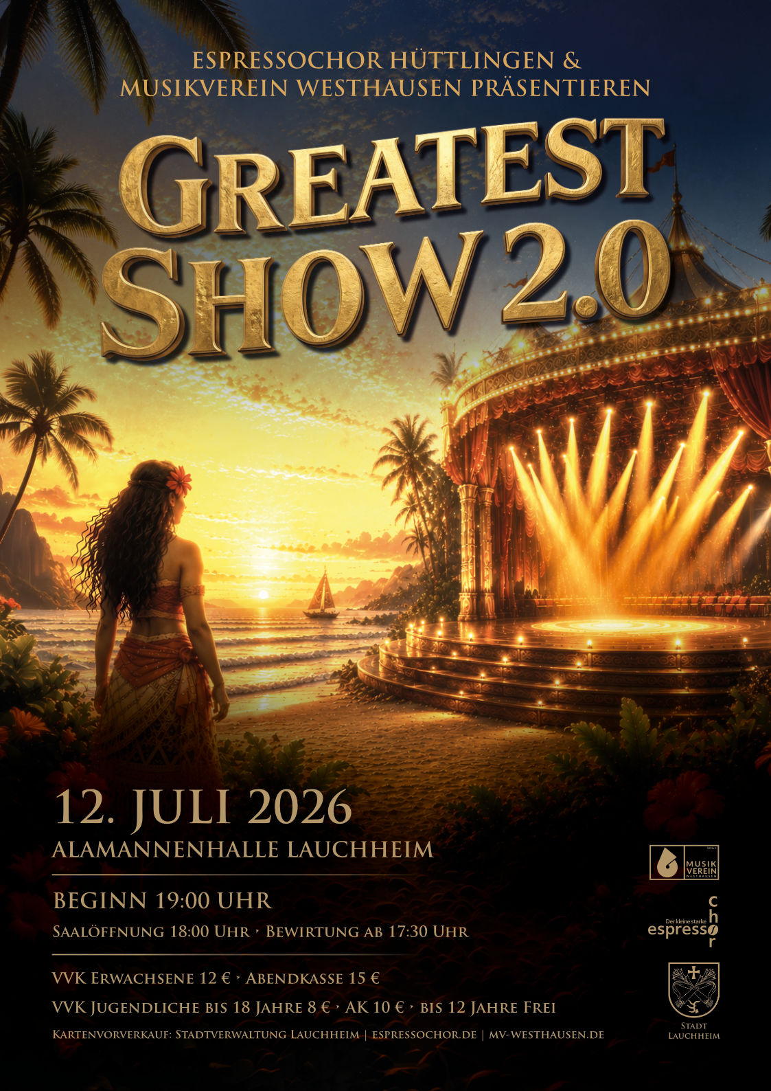 Greatest Show 2.0 - 12. Juli 2026 Alamannenhalle Lauchheim